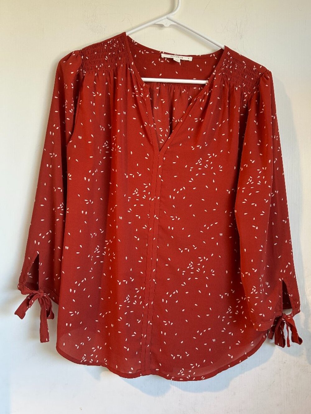 Fun 2 Fun - Red and White Sprinkle Blouse